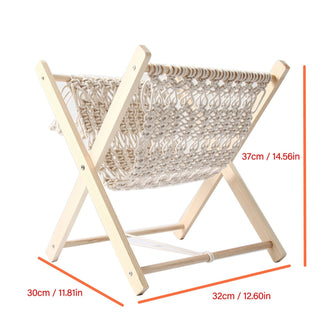 Porte-Magazine en Tissu Élégant