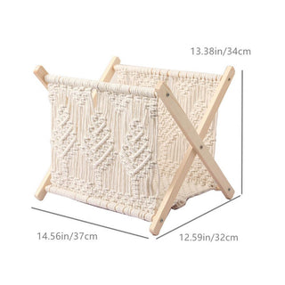 Porte Revue Élégant en Tissu Premium