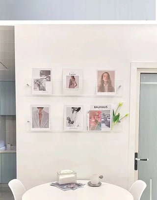 Élégante Étagère Murale Transparente