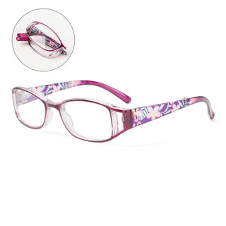 Lunettes Pliables Élégantes à Motifs Fleurs