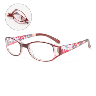 Lunettes Pliables Élégantes à Motifs Fleurs