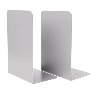 Serre-Livre Distinctif en Métal Gris