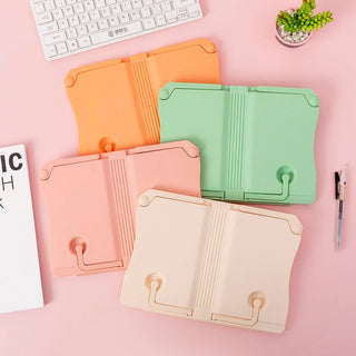 Support Livre En Plastique Orange Élégance