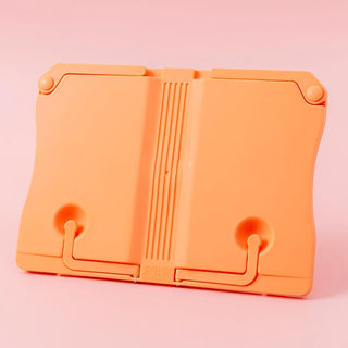Support Livre En Plastique Orange Élégance