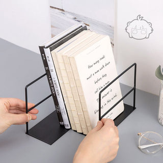 Élégant Serre Livre De Bureau Noir