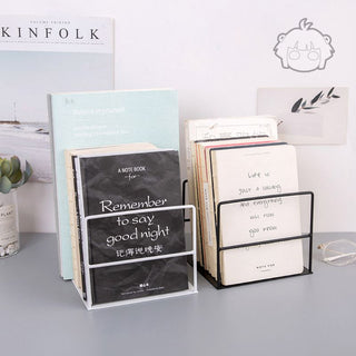 Serre-Livre Élégant De Bureau Blanc