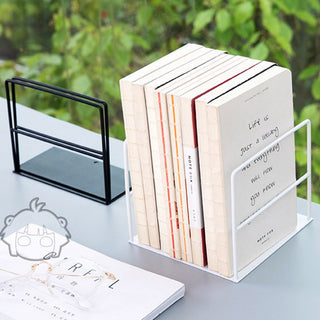 Serre-Livre Élégant De Bureau Blanc