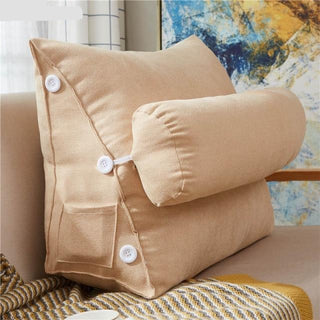 Coussin Triangulaire Élégant Beige