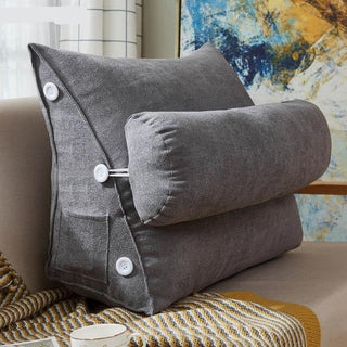 Coussin Confort Triangulaire Gris
