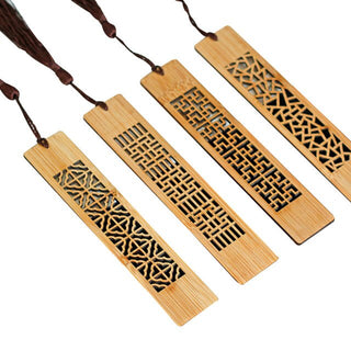 Marque-Pages En Bois Élégance Géométrique