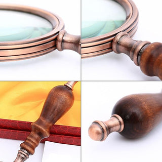 Loupe De Lecture Vintage En Bois Élégance