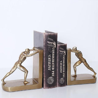 Serre-Livres Sculpture Homme Design Élégant
