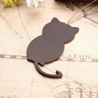 Marque-Page Élégant Chat En Cuir