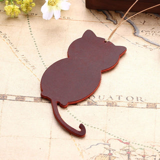 Marque-Page Élégant Chat En Cuir