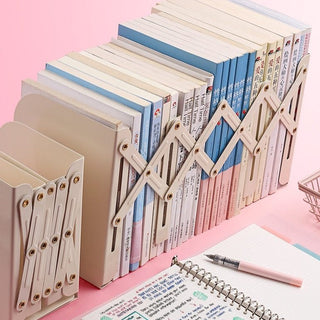 Serre-Livre Réglable Bleu Élégant