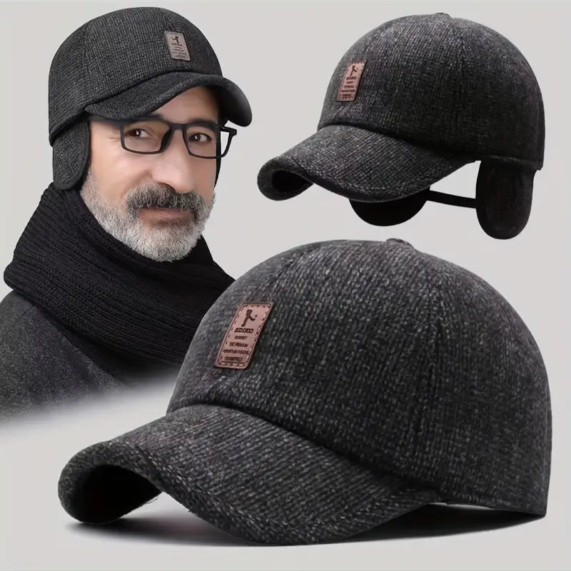 Casquette d'Hiver homme avec Cache Oreilles