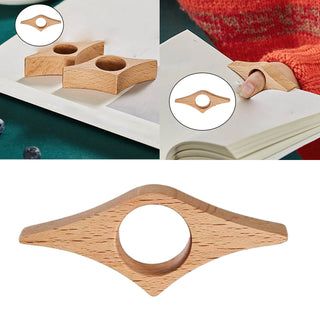 Bague Élégante De Lecture En Bois