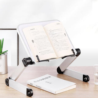 Support De Livre Articulé Élégant Blanc