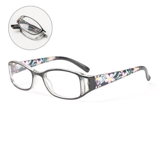 Lunettes Pliables Élégantes à Motifs Fleurs