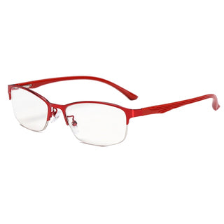 Lunettes En Métal Rouge Élégant